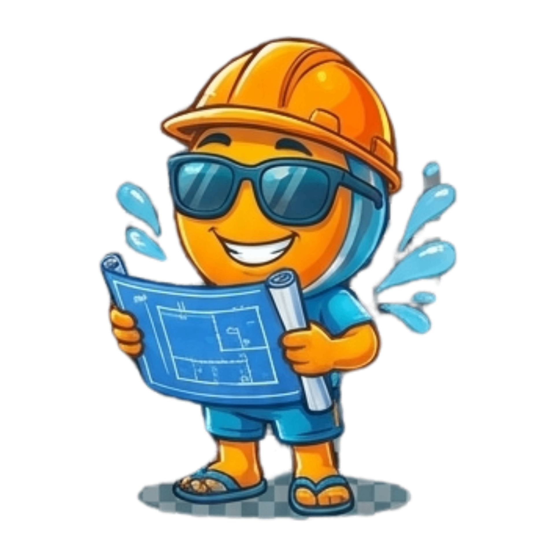 Splash, Poolside Pro's mascot